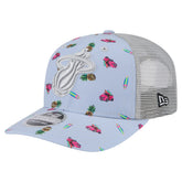Miami Heat Adventure Aloha Pattern 9SEVENTY Stretch-Snap Hat - Light Blue/Gray | New Era outlet