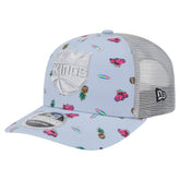 Sacramento Kings Adventure Aloha Pattern 9SEVENTY Stretch-Snap Hat - Light Blue/Gray | New Era for sale