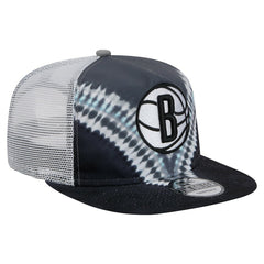 Brooklyn Nets Throwback Dye Golfer Snapback Hat - Black/Gray | New Era shop