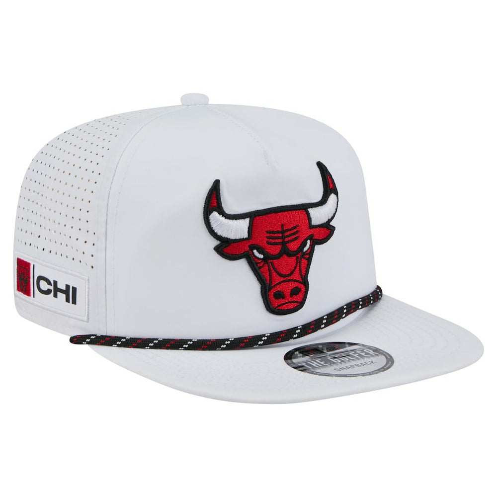 Chicago Bulls Performance Rope Golfer Adjustable Hat - White | New Era shop