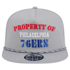 Philadelphia 76ers Throwback Property Of Golfer Snapback Hat - Gray | New Era online