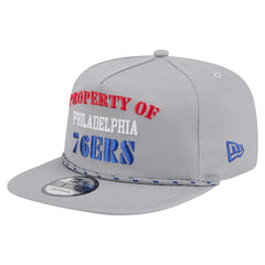 Philadelphia 76ers Throwback Property Of Golfer Snapback Hat - Gray | New Era online