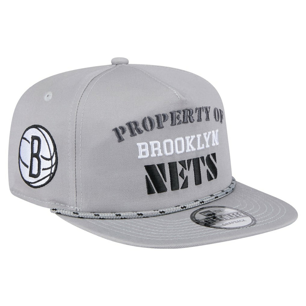 Brooklyn Nets Throwback Property Of Golfer Snapback Hat - Gray | New Era shop