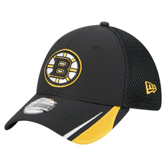Boston Bruins New Era Linear Featherweight 39THIRTY Flex Hat Black