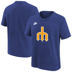Seattle Mariners Youth Team Logo T-Shirt - Royal | Nike