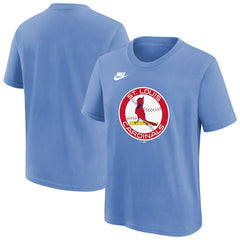 St. Louis Cardinals Youth Team Logo T-Shirt - Light Blue | Nike