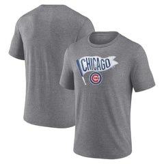 Chicago Cubs Hometown Collection Those Cubbies Tri-Blend T-Shirt - Heather Gray