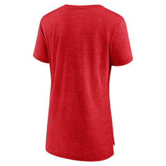 Cincinnati Reds Women's Arch Tri-Blend T-Shirt - Red