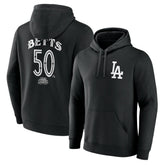 Mookie Betts Los Angeles Dodgers Mister Cartoon Name & Number Pullover Hoodie - Black