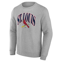 St. Louis Cardinals Arch Pullover Sweatshirt - Gray