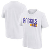 Colorado Rockies Youth 2025 City Connect Wordmark T-Shirt - White | Nike