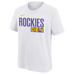 Colorado Rockies Youth 2025 City Connect Wordmark T-Shirt - White | Nike
