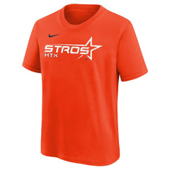 Houston Astros Youth 2025 City Connect Wordmark T-Shirt - Orange | Nike