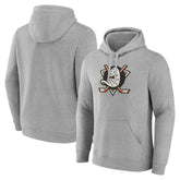 Anaheim Ducks Primary Logo Pullover Sweatshirt Gray