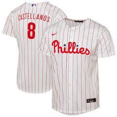 Nick Castellanos Philadelphia Phillies Youth Home Replica Player Jersey - White | Nike