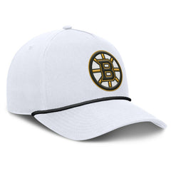 Boston Bruins Fanatics Rope A-Frame Adjustable Hat White