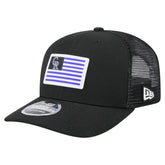 Colorado Rockies Flag 9SEVENTY Stretch-Snap Hat - Black | New Era
