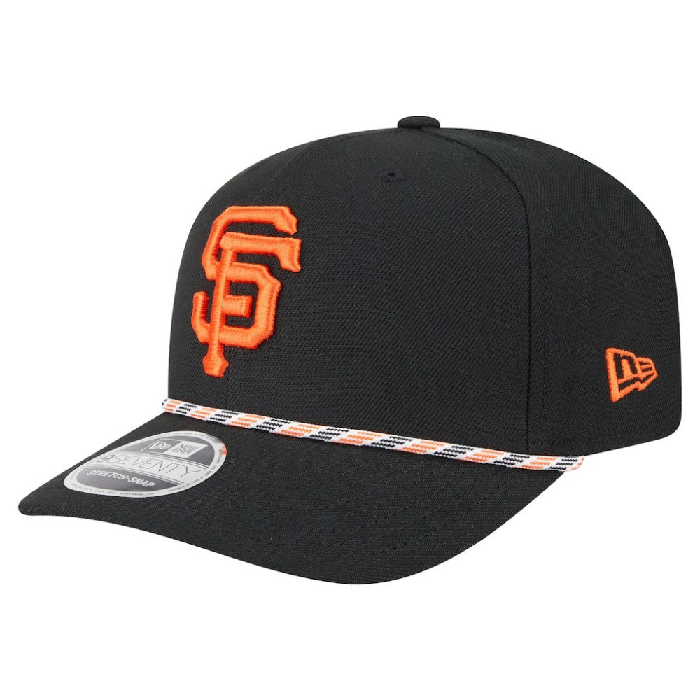 San Francisco Giants Multi-Rope 9SEVENTY Stretch-Snap Hat - Black | New Era