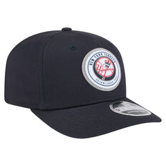 New York Yankees Circle Patch 9SEVENTY Stretch-Snap Hat - Navy | New Era