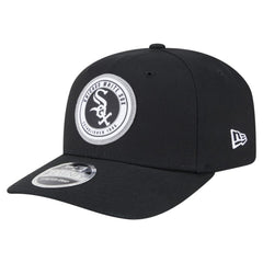 Chicago White Sox Circle Patch 9SEVENTY Stretch-Snap Hat - Black | New Era