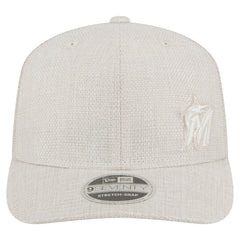 Miami Marlins Flawless 9SEVENTY Stretch-Snap Hat - Light Beige | New Era