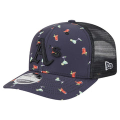Athletics Adventure Drinks Pattern 9SEVENTY Stretch-Snap Hat - Black | New Era