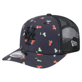New York Mets Adventure Drinks Pattern 9SEVENTY Stretch-Snap Hat - Black | New Era