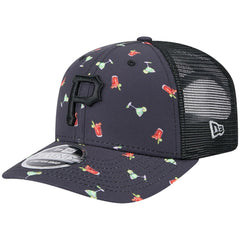 Pittsburgh Pirates Adventure Drinks Pattern 9SEVENTY Stretch-Snap Hat - Navy | New Era