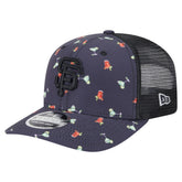 San Francisco Giants Adventure Drinks Pattern 9SEVENTY Stretch-Snap Hat - Black | New Era