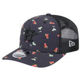 Houston Astros Adventure Drinks Pattern 9SEVENTY Stretch-Snap Hat - Black | New Era