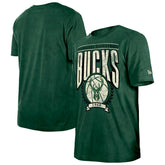 Milwaukee Bucks Throwback Vintage Boxy Mineral Wash T-Shirt - Hunter Green | New Era outlet