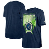 Minnesota Timberwolves Throwback Vintage Boxy Mineral Wash T-Shirt - Navy | New Era online