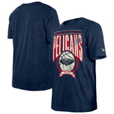 New Orleans Pelicans Throwback Vintage Boxy Mineral Wash T-Shirt - Navy | New Era shop