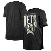 Brooklyn Nets Throwback Vintage Boxy Mineral Wash T-Shirt - Black | New Era shop
