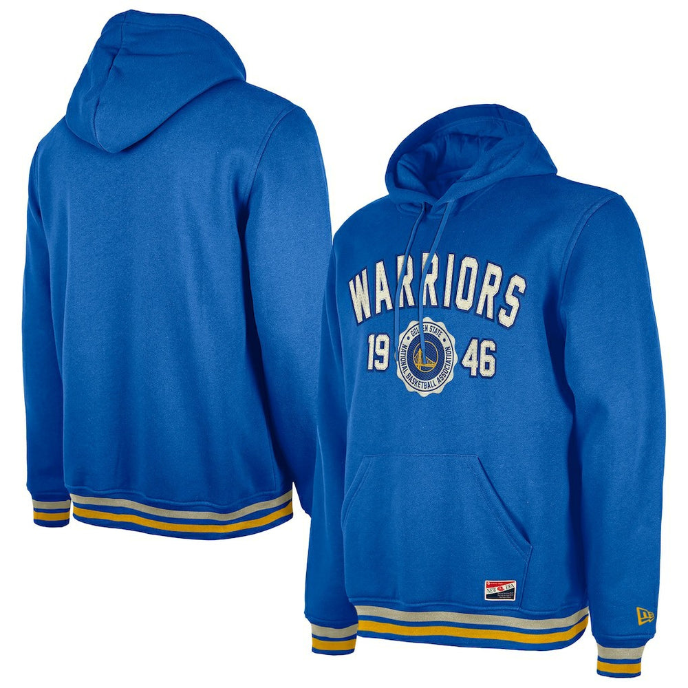 Golden State Warriors Throwback Vintage Pullover Hoodie sale - Royal | New Era discount