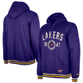 Los Angeles Lakers Throwback Vintage Pullover Hoodie - Purple | New Era outlet