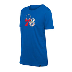 Philadelphia 76ers Women's Glam Game Flower T-Shirt - Royal | New Era cheap