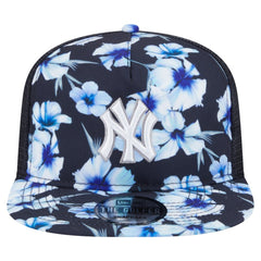 New York Yankees Adventure Pattern Golfer Trucker Snapback Hat - Navy | New Era