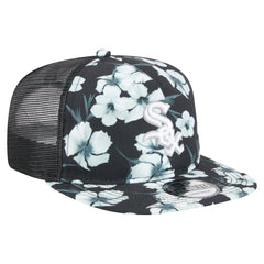 Chicago White Sox Adventure Pattern Golfer Trucker Snapback Hat - Black | New Era