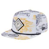 Pittsburgh Pirates Printed Island Golfer Snapback Hat - White | New Era