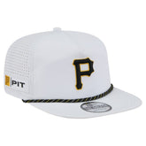 Pittsburgh Pirates Perforated Golfer Snapback Hat - White | New Era