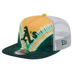 Athletics Tie-Dye Golfer Trucker Adjustable Hat | New Era