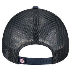 New York Yankees Distressed 9FORTY A-Frame Adjustable Trucker Hat - Navy | New Era