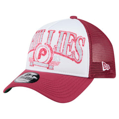 Philadelphia Phillies Distressed 9FORTY A-Frame Adjustable Trucker Hat - Red | New Era