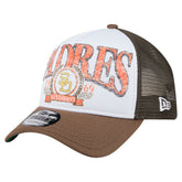 San Diego Padres Distressed 9FORTY A-Frame Adjustable Trucker Hat - Brown | New Era