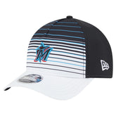 Miami Marlins Gradient 9FORTY M-Crown Adjustable Hat - Black | New Era