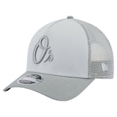 Baltimore Orioles Color Pack A-Frame 9FORTY Trucker Adjustable Hat - Gray | New Era