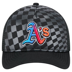 Athletics Gradient 9FORTY A-Frame M-Crown Trucker Adjustable Hat - Black | New Era