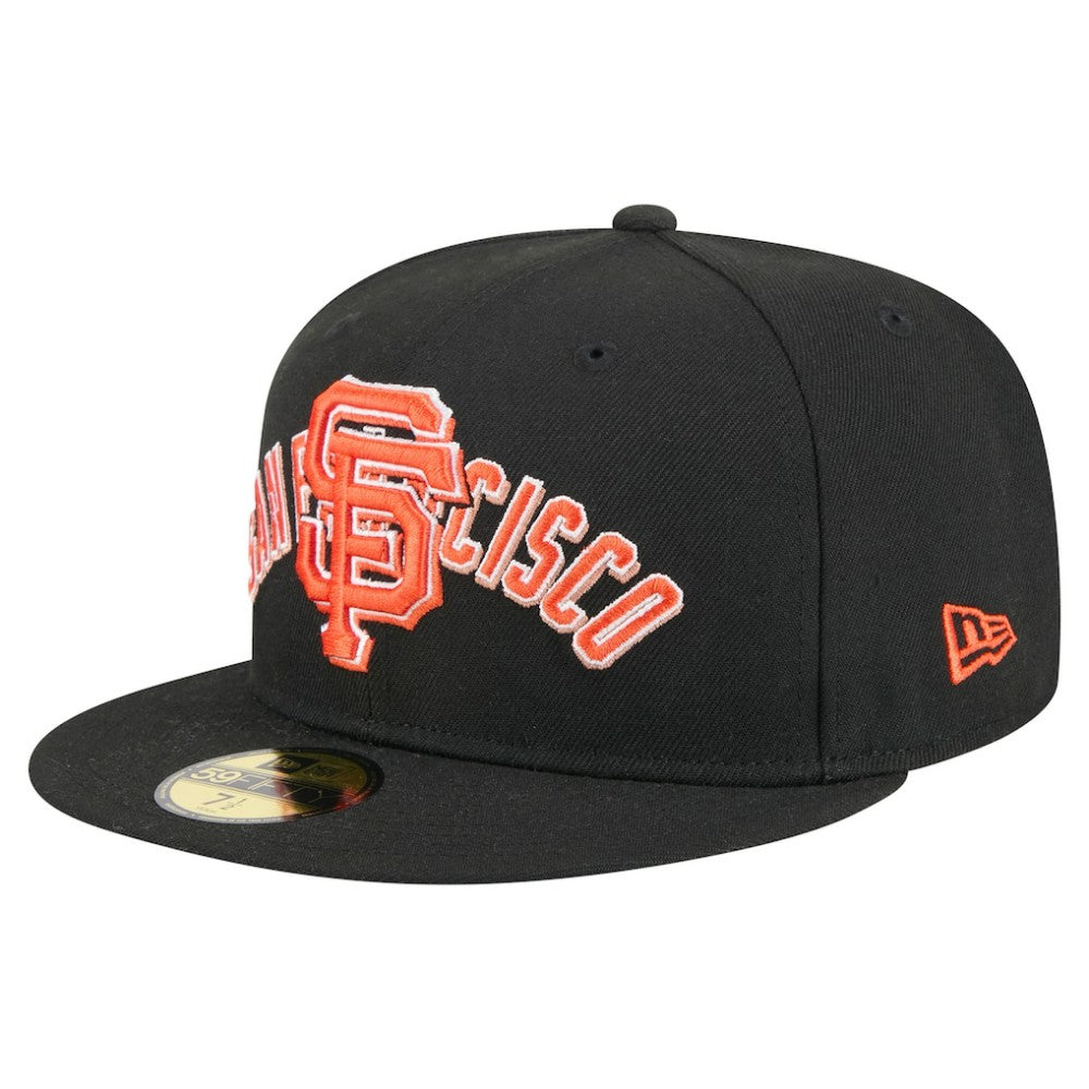 San Francisco Giants Overlap 59FIFTY Fitted Hat - Black | New Era