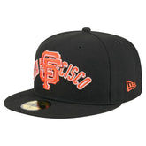 San Francisco Giants Overlap 59FIFTY Fitted Hat - Black | New Era